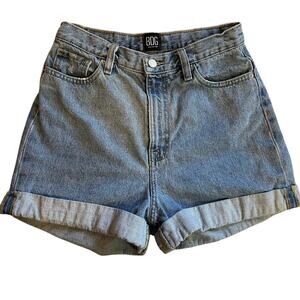 BDG Urban Outfitters Rolled Classic Mom High Rise Denim Shorts Size 27 Summer